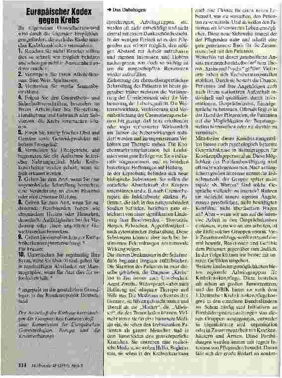 Vorschauseite 2: Das Unbehagen in der klinischen Onkologie aus Sicht der Pflegenden