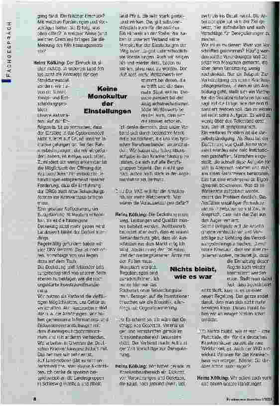 Vorschauseite 2: Es mangelt nicht an Konzepten. .. wir haben ein Entscheidungsund Umsetzungsproblem Fachgespräch