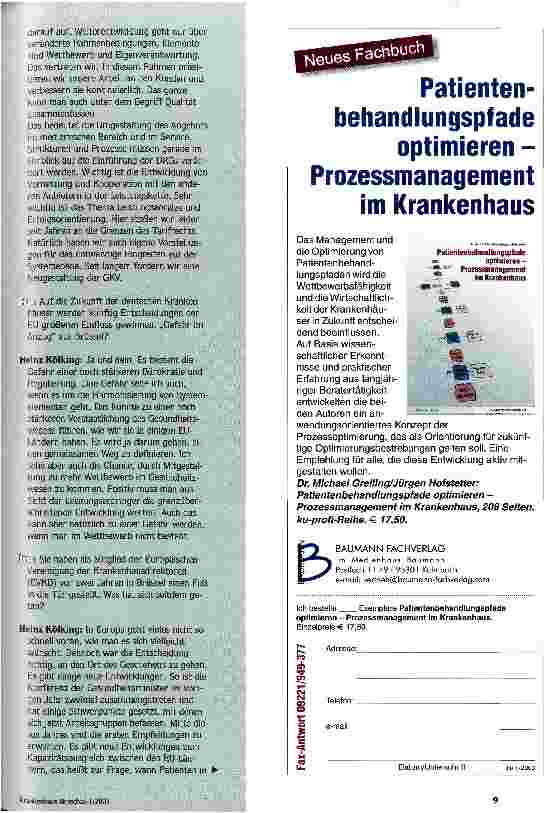 Vorschauseite 3: Es mangelt nicht an Konzepten. .. wir haben ein Entscheidungsund Umsetzungsproblem Fachgespräch