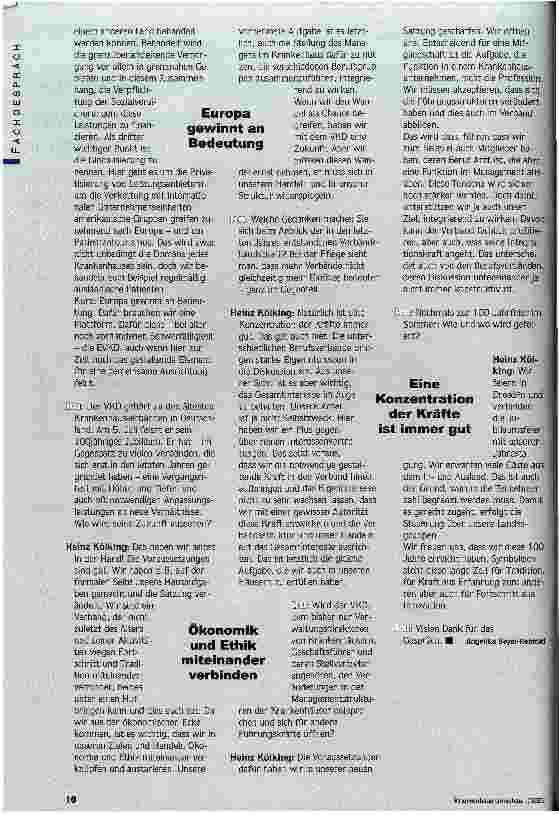 Vorschauseite 4: Es mangelt nicht an Konzepten. .. wir haben ein Entscheidungsund Umsetzungsproblem Fachgespräch