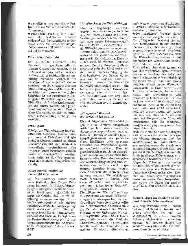 Vorschauseite 3: Weiterbildung in der Krankenpflege Grundlagen und Entwicklung (1)