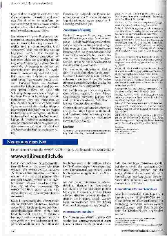 Vorschauseite 6: Einführung von E-Learning in der Ausbildung