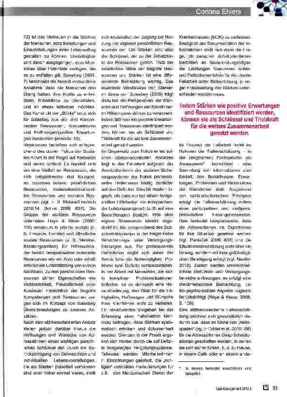 Vorschauseite 2: Stärkenorientierte Falleinschätzung