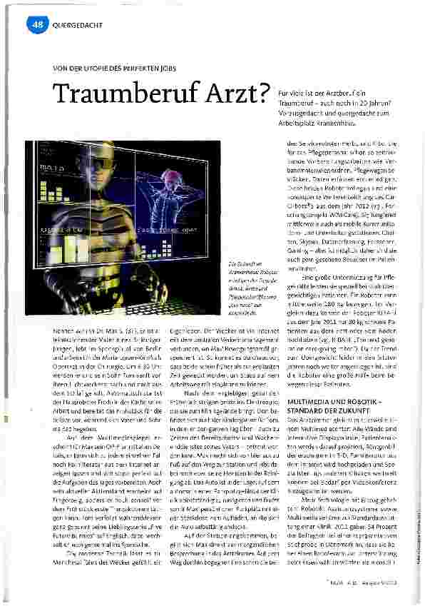 Vorschauseite 1: Traumberuf Arzt?
