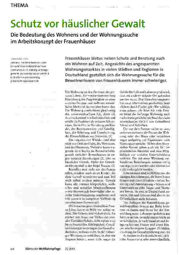 Vorschauseite 1: Schutz vor häuslicher Gewalt
