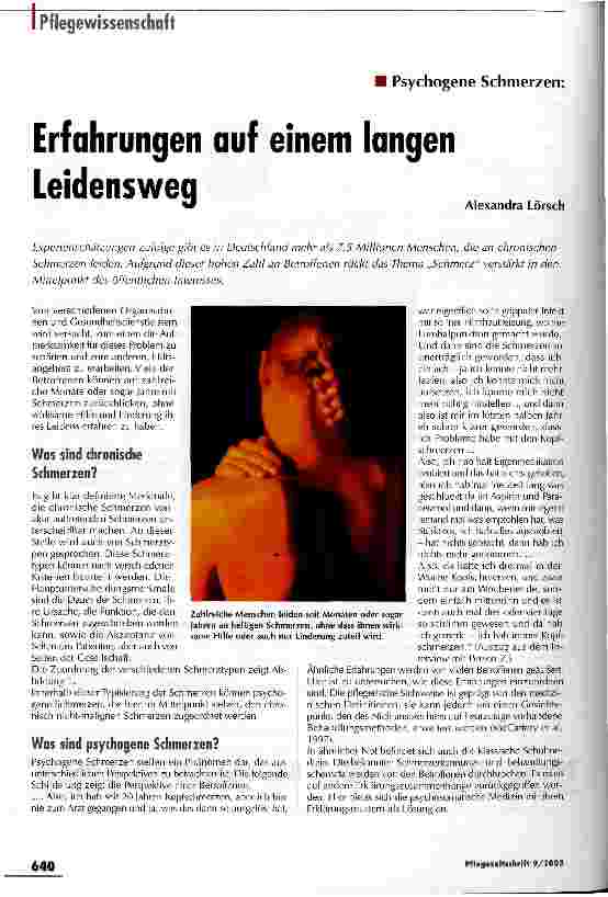 Vorschauseite 1: Erfahrungen auf einem langen Leidensweg