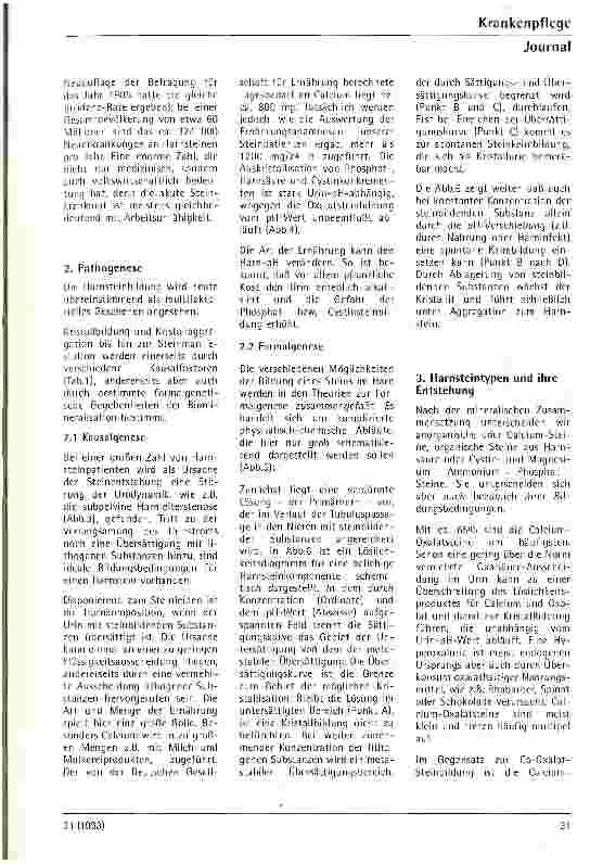 Vorschauseite 3: Epidemiologie, Pathogenese und Prophylaxe der Harnsteine