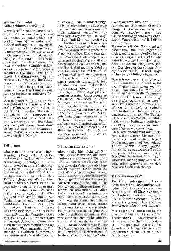 Vorschauseite 2: Berufsethik aus pflegerischer Sicht in der Intensivpflege