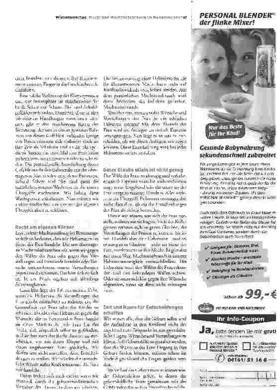 Vorschauseite 5: Macht und Machtmissbrauch im Hebammenberuf