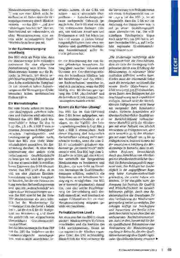 Vorschauseite 2: Wer hat Angst vor dem G-BA?