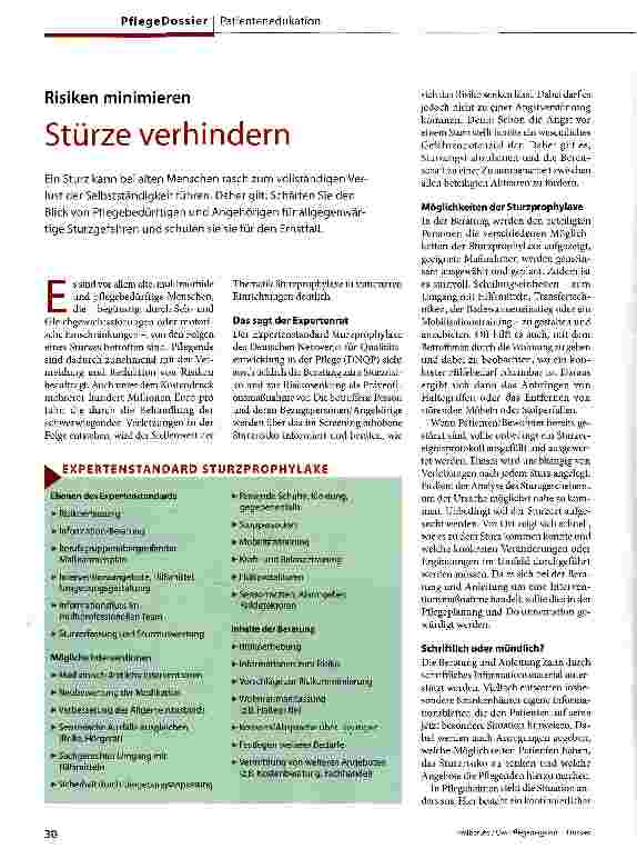Vorschauseite 1: Stürze verhindern