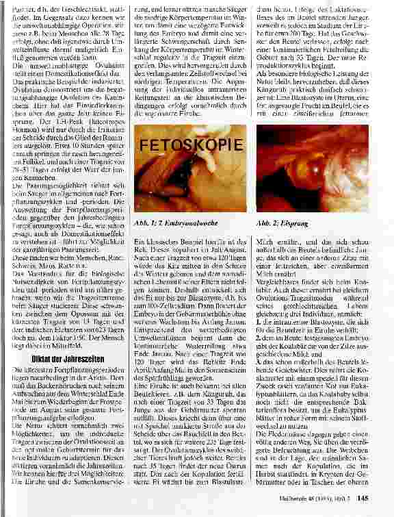 Vorschauseite 2: Variationen von Eisprung und Eireifung bei Mensch und Tier