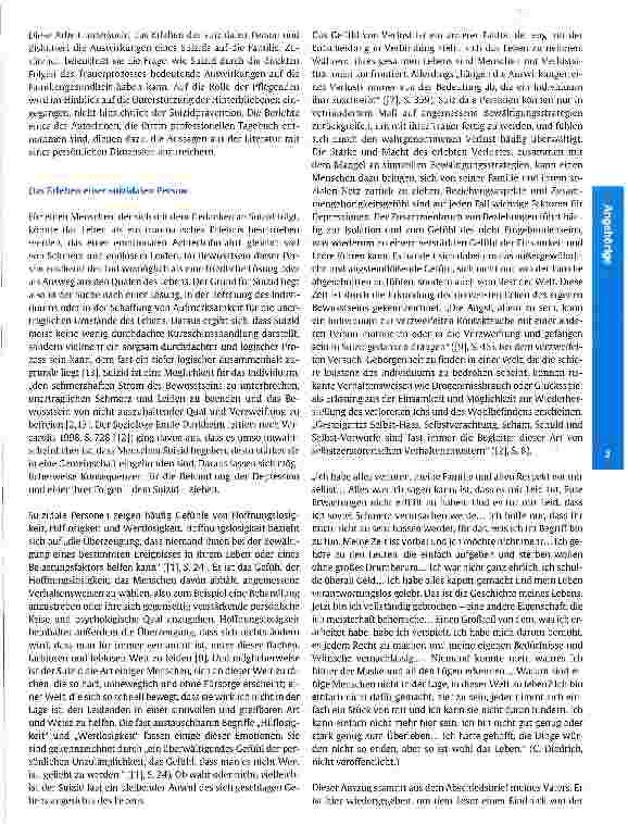 Vorschauseite 2: Suizid: eine persönliche Reflexion