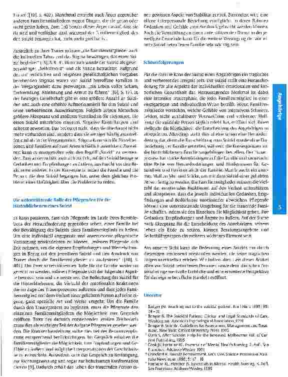 Vorschauseite 4: Suizid: eine persönliche Reflexion
