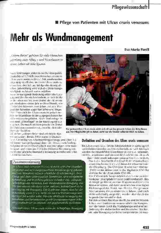 Vorschauseite 1: Mehr als Wundmanagement