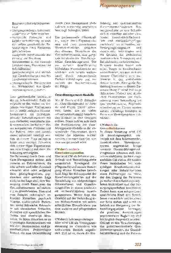 Vorschauseite 2: Careund Case-Management in der onkologischen Pflege