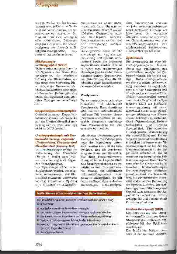 Vorschauseite 3: Diagnostische Möglichkeiten zur Abklärung einer Harninkontinenz