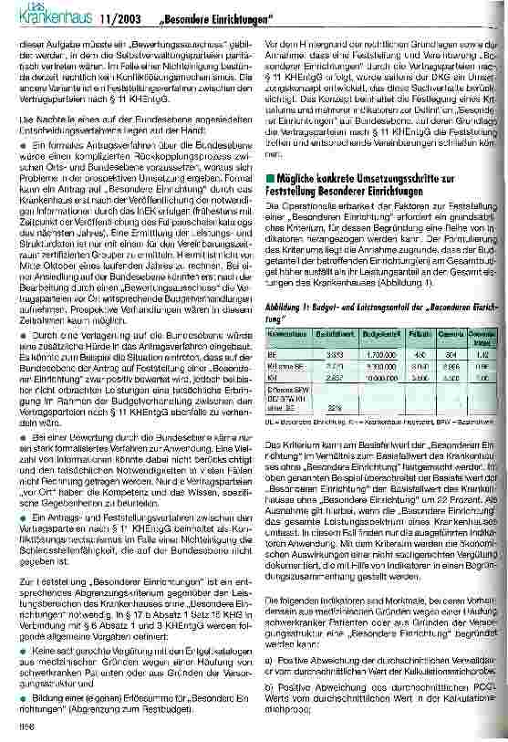 Vorschauseite 3: Besondere Einrichtungen: Das Konzept der DKG