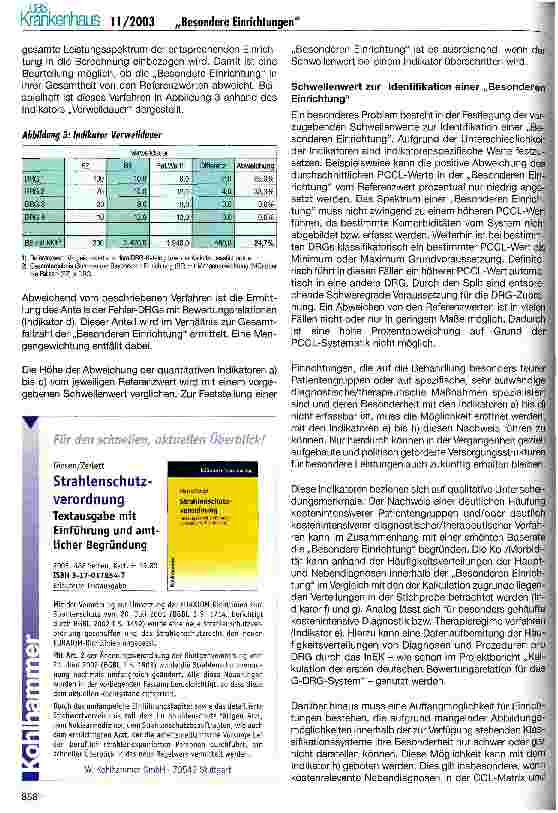 Vorschauseite 5: Besondere Einrichtungen: Das Konzept der DKG