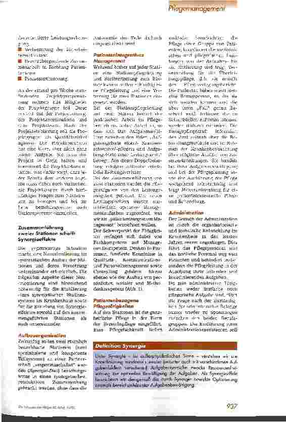 Vorschauseite 2: Zusammenführung zweier Stationen