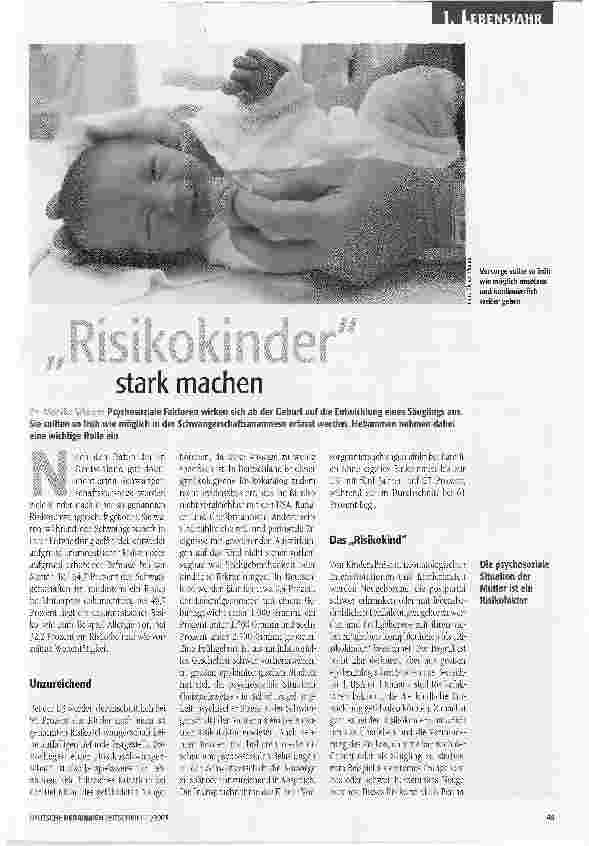 Vorschauseite 1: Risikokinder stark machen