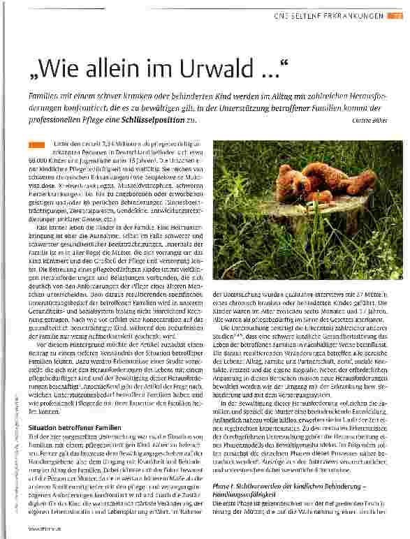Vorschauseite 1: „Wie allein im Urwald ...