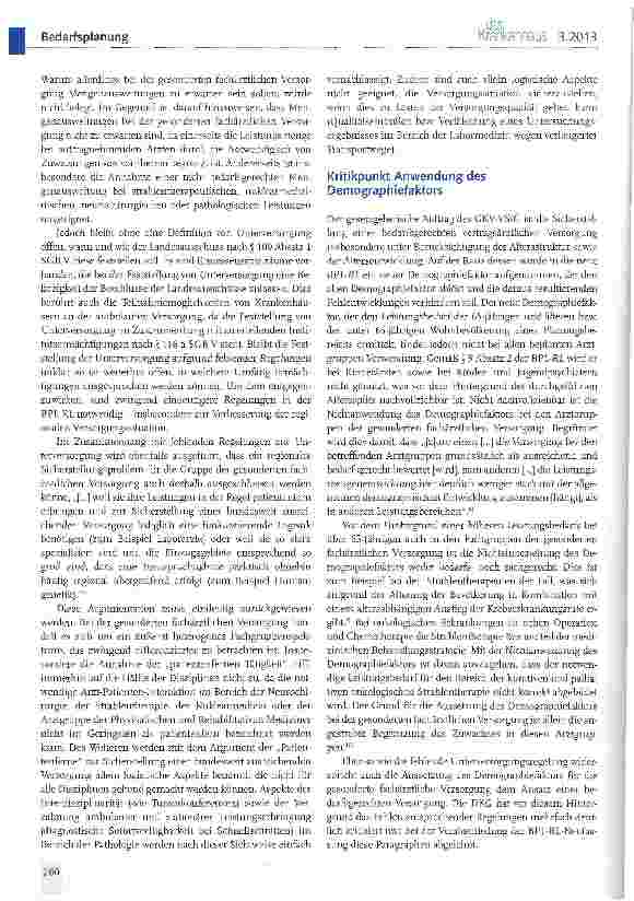 Vorschauseite 3: Neufassung der Richtlinie über die Bedarfsplanung in der vertragsärztlichen Versorgung