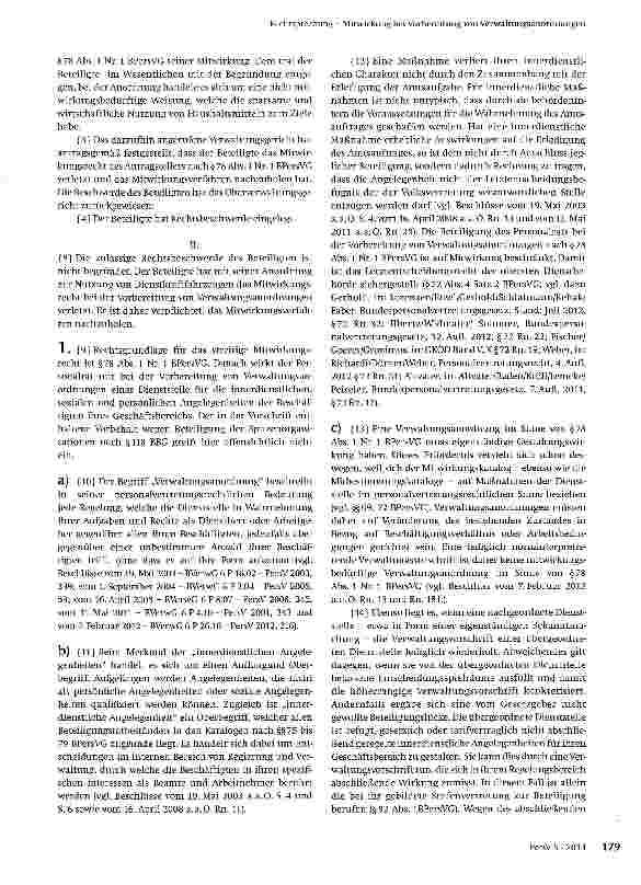 Vorschauseite 2: Mitwirkung bei Vorbereitung von Verwaltungsanordnungen