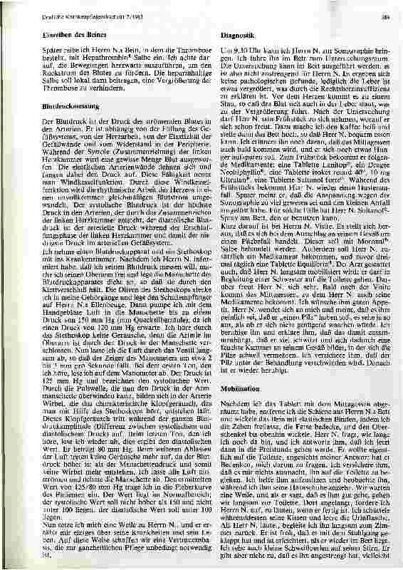 Vorschauseite 4: Pflege eines Patienten mit tiefer Beinthrombose und Asthma bronchiale. Schülerbericht