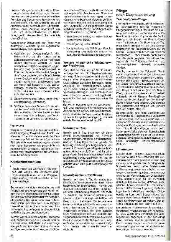 Vorschauseite 2: Pflege eines Patienten mit Kontaktpoliomyelitis