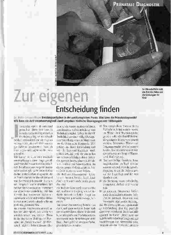 Vorschauseite 1: Zur eigenen Entscheidung finden