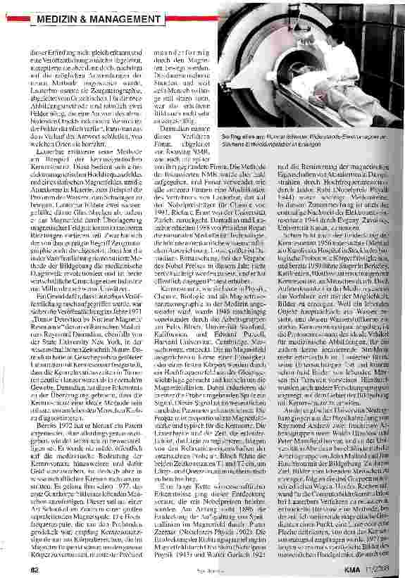 Vorschauseite 2: Ein bildgebendes Verfahren hat sich durchgesetzt 30 Jahre Magnetresonanztomographie