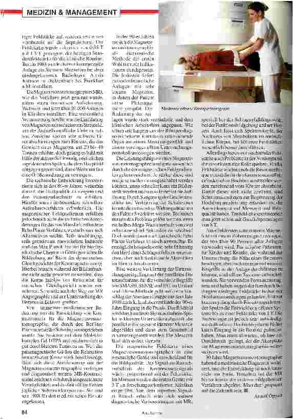 Vorschauseite 4: Ein bildgebendes Verfahren hat sich durchgesetzt 30 Jahre Magnetresonanztomographie