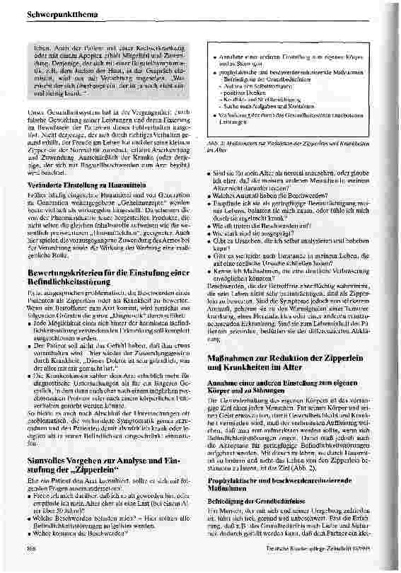 Vorschauseite 3: Mit Zipperlein leben Gesundheit und Krankheit im Alter