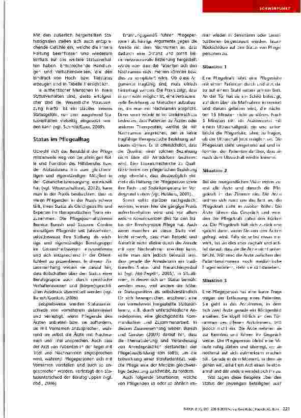 Vorschauseite 3: Körper + Sprache = Status?