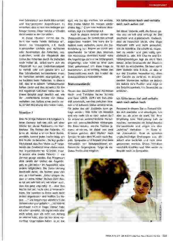 Vorschauseite 5: Körper + Sprache = Status?