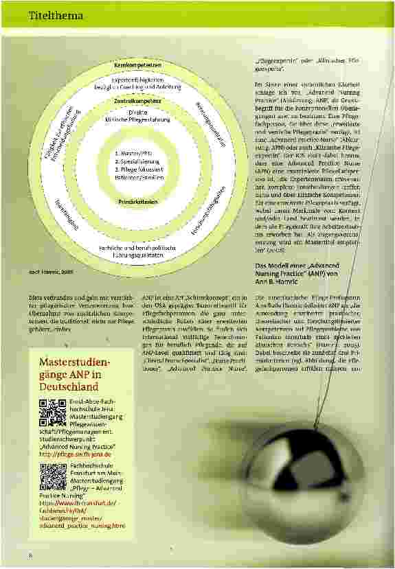 Vorschauseite 3: Advanced Nursing Practice (ANP)