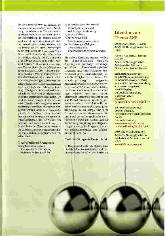 Vorschauseite 4: Advanced Nursing Practice (ANP)