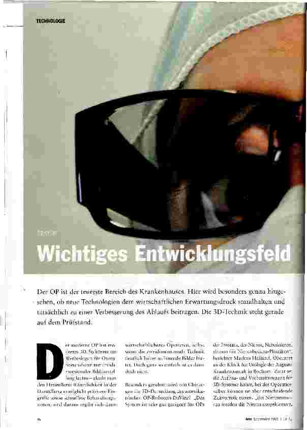 Vorschauseite 1: Wichtiges Entwicklungsfeld
