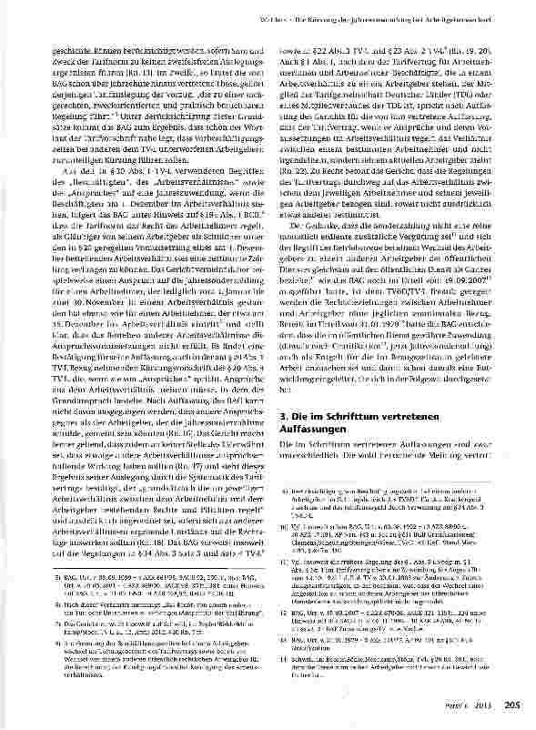 Vorschauseite 2: Die Kürzung der Jahreszuwendung bei Arbeitgeberwechsel