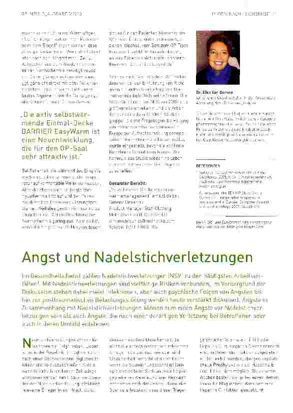 Vorschauseite 2: „OP-Fachpersonal muss sich für eine Patientenwärme-Strategie stark machen.