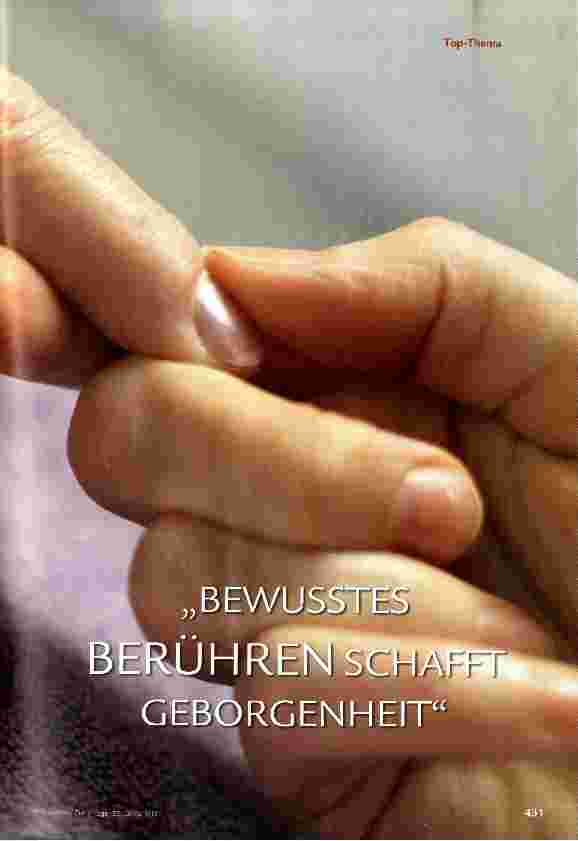 Vorschauseite 2: Bewusstes berühren schafft Geborgenheit