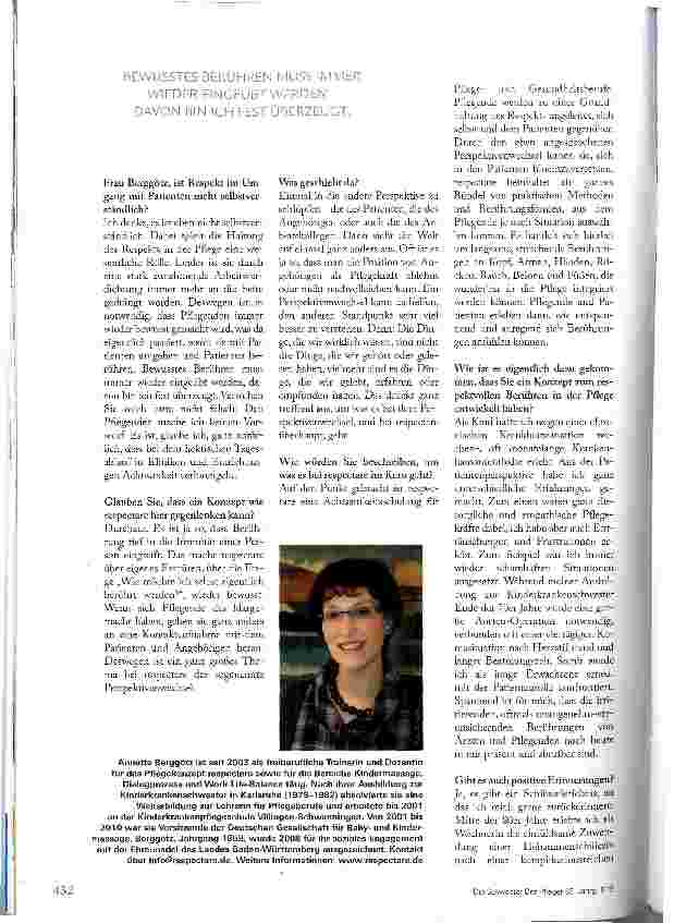Vorschauseite 3: Bewusstes berühren schafft Geborgenheit