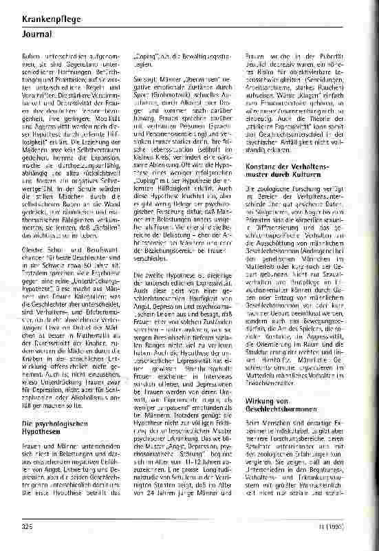 Vorschauseite 3: Sind Frauen psychisch anfälliger? Bausteine einer bio-psycho-sozialen Hypothese
