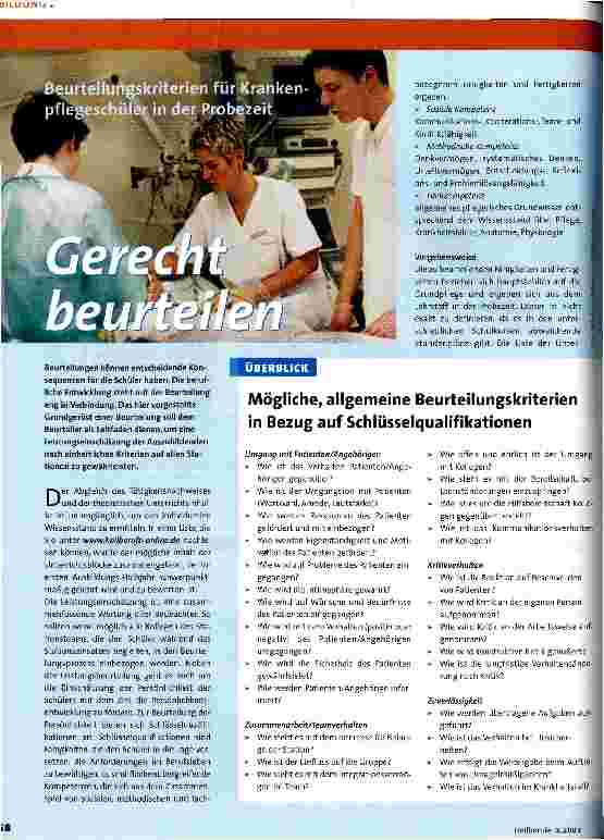 Vorschauseite 1: Gerecht beurteilen