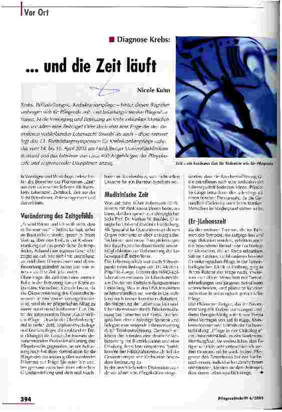 Vorschauseite 1: ... und die Zeit läuft