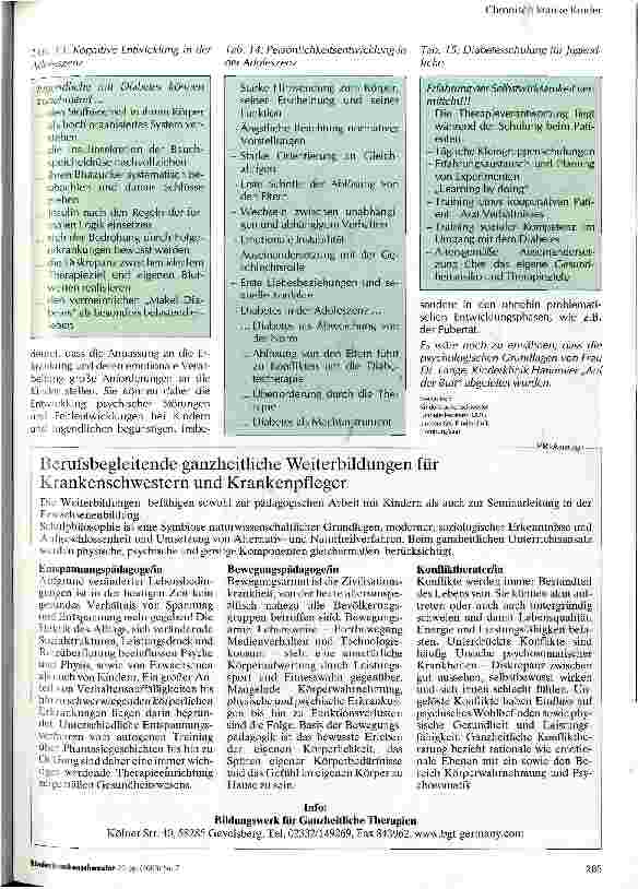 Vorschauseite 3: Emotionen und Probleme von Angehörigen und Betroffenen bei der Diagnose Diabetes mellitus