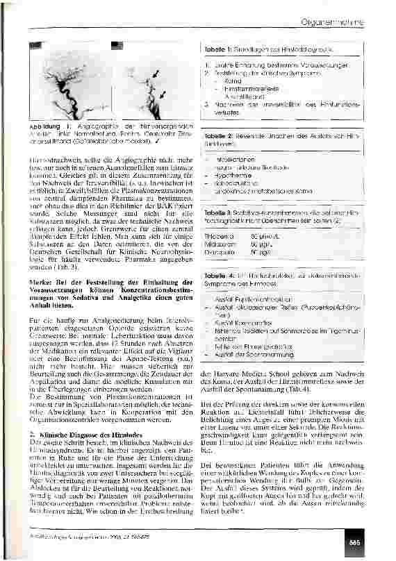 Vorschauseite 3: Vorbereitung und Durchführung der Organentnahme (CME 7/8/03)