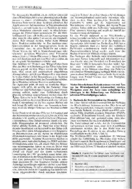 Vorschauseite 4: Vorbereitung und Durchführung der Organentnahme (CME 7/8/03)