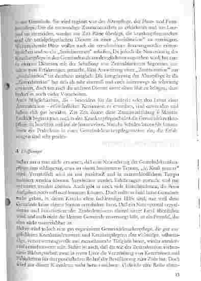 Vorschauseite 4: Neuordnung der Gemeindekrankenpflege